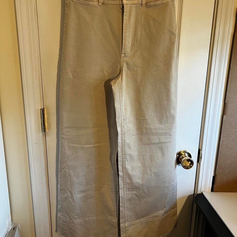 Everlane wide leg pants in tan Size 2